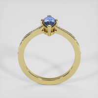 0.70 Ct. Blue Sapphire Ring, 14K Yellow Gold 3