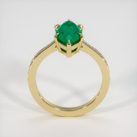 3.17 Ct. Emerald Ring, 18K Yellow Gold 3