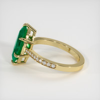 3.17 Ct. Emerald Ring, 18K Yellow Gold 4