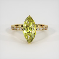 3.24 Ct. Gemstone Ring, 18K Yellow Gold 1