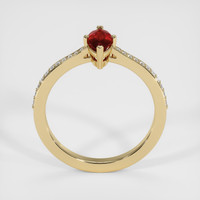 0.58 Ct. Ruby Ring, 18K Yellow Gold 3