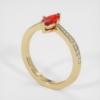 1.50 Ct. Ruby Ring, 18K Yellow Gold 2