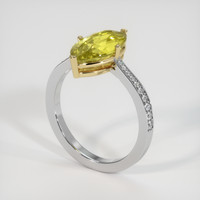 3.24 Ct. Gemstone Ring, 14K Yellow & White 2