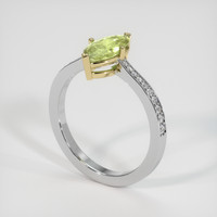 1.09 Ct. Gemstone Ring, 14K Yellow & White 2