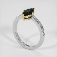 1.16 Ct. Gemstone Ring, 14K Yellow & White 2