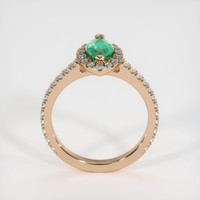 1.02 Ct. Emerald  Ring - 18K Rose Gold