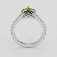 1.30 Ct. Green Sapphire Ring, 18K White Gold 3
