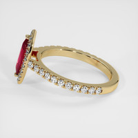 0.82 Ct. Ruby Ring, 14K Yellow Gold 4