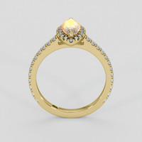 1.00 Ct. Padparadscha Sapphire Ring, 14K Yellow Gold 3