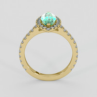 1.20 Ct. Emerald Ring, 18K Yellow Gold 3