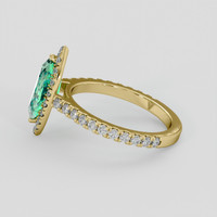 1.20 Ct. Emerald Ring, 18K Yellow Gold 4
