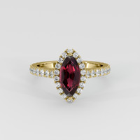 1.34 Ct. Gemstone Ring, 18K Yellow Gold 1