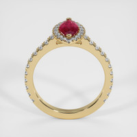 0.82 Ct. Ruby Ring, 18K Yellow Gold 3