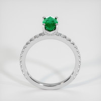 0.92 Ct. Emerald Ring, Platinum 950 3