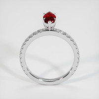 0.76 Ct. Ruby Ring, Platinum 950 3