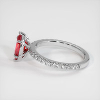 1.31 Ct. Ruby Ring, Platinum 950 4