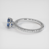 1.10 Ct. Blue Sapphire Ring, Platinum 950 4