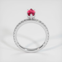 0.82 Ct. Ruby Ring, Platinum 950 3