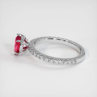 0.82 Ct. Ruby Ring, Platinum 950 4