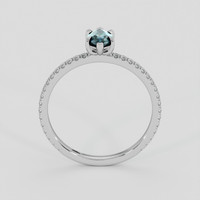 0.97 Ct. Bluish Green Sapphire Ring, Platinum 950 3