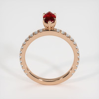 0.76 Ct. Ruby Ring, 14K Rose Gold 3