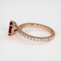 0.76 Ct. Ruby Ring, 14K Rose Gold 4