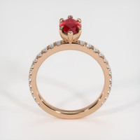 1.31 Ct. Ruby Ring, 14K Rose Gold 3