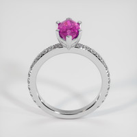 2.40 Ct. Pink Sapphire Ring, 14K White Gold 3