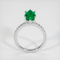 2.97 Ct. Emerald Ring, 18K White Gold 3