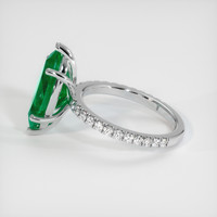 2.97 Ct. Emerald Ring, 18K White Gold 4