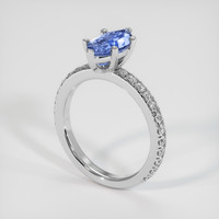 2.01 Ct. Sapphire Ring, 18K White Gold 2