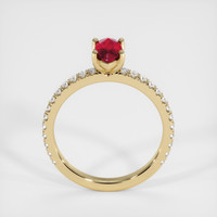 0.75 Ct. Ruby Ring, 14K Yellow Gold 3