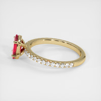 0.75 Ct. Ruby Ring, 14K Yellow Gold 4