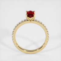 0.58 Ct. Ruby Ring, 14K Yellow Gold 3