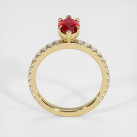1.31 Ct. Ruby Ring, 14K Yellow Gold 3