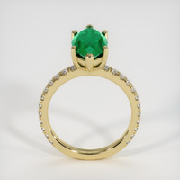2.76 Ct. Emerald Ring, 18K Yellow Gold 3