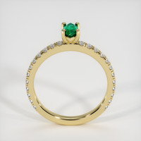 Pave Emerald Ring 0.31 Ct., 18K Yellow Gold Preview
