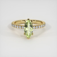 1.09 Ct. Gemstone Ring, 18K Yellow Gold 1