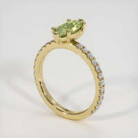 1.09 Ct. Gemstone Ring, 18K Yellow Gold 2