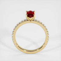 0.58 Ct. Ruby Ring, 18K Yellow Gold 3