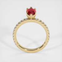 1.31 Ct. Ruby Ring, 18K Yellow Gold 3