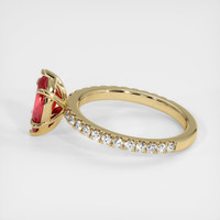 1.31 Ct. Ruby Ring, 18K Yellow Gold 4