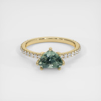 1.20 Ct. Sapphire Ring, 18K Yellow Gold 1