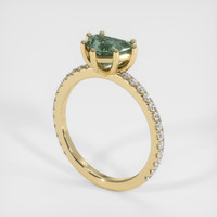1.20 Ct. Sapphire Ring, 18K Yellow Gold 2