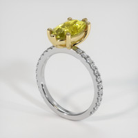 3.24 Ct. Gemstone Ring, 14K Yellow & White 2