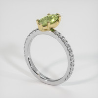 1.09 Ct. Gemstone Ring, 14K Yellow & White 2