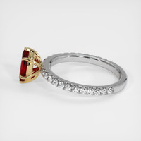 0.76 Ct. Ruby Ring, 14K Yellow & White 4