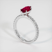 1.14 Ct. Ruby Ring, 14K Yellow & White 2