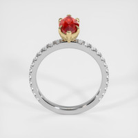 1.50 Ct. Ruby Ring, 14K Yellow & White 3