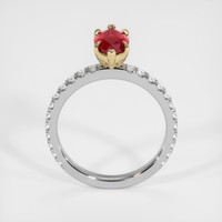 1.31 Ct. Ruby Ring, 14K Yellow & White 3